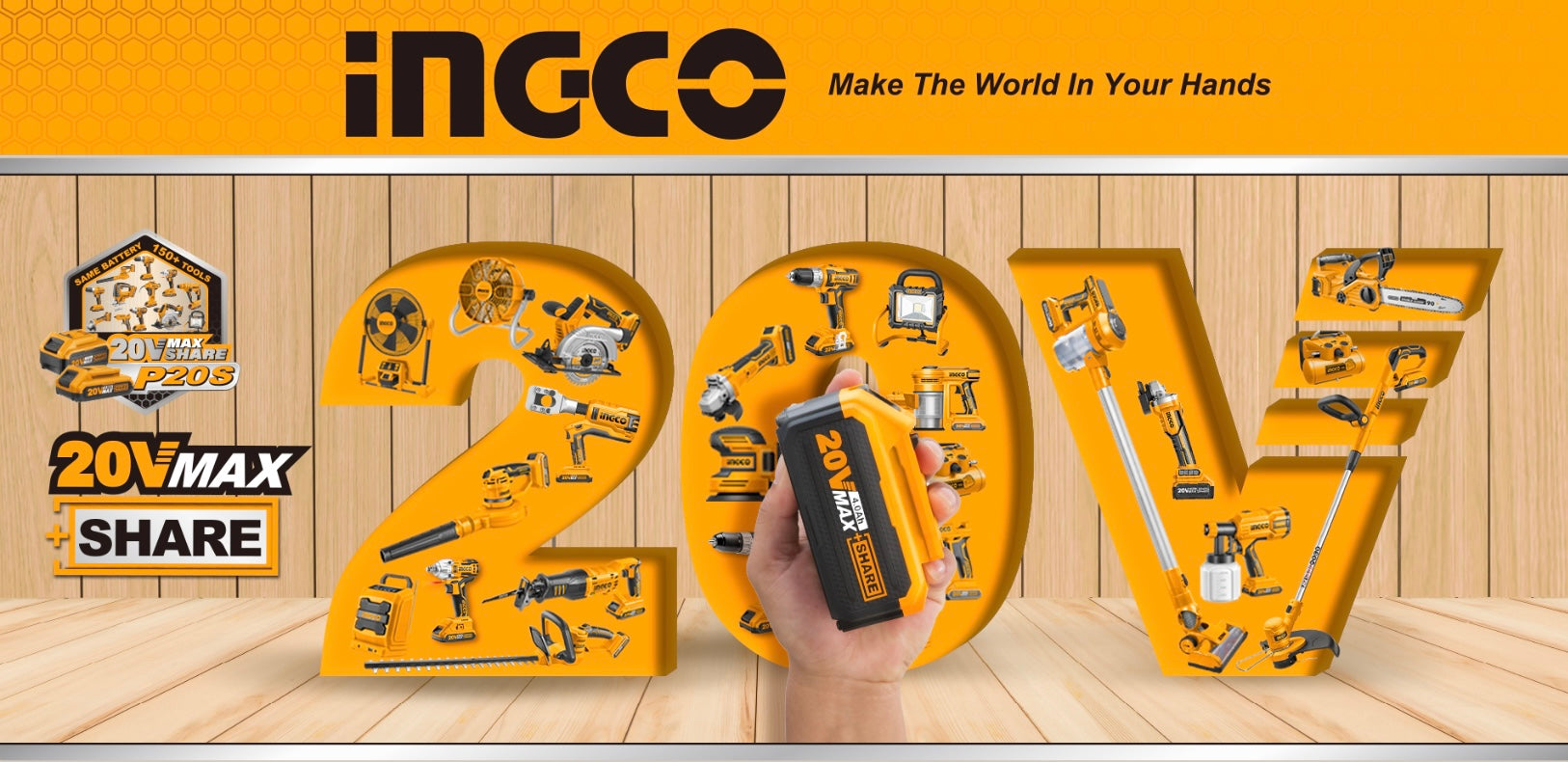INGCO 8.0Ah 2-Port Lithium-Ion P20S Charger