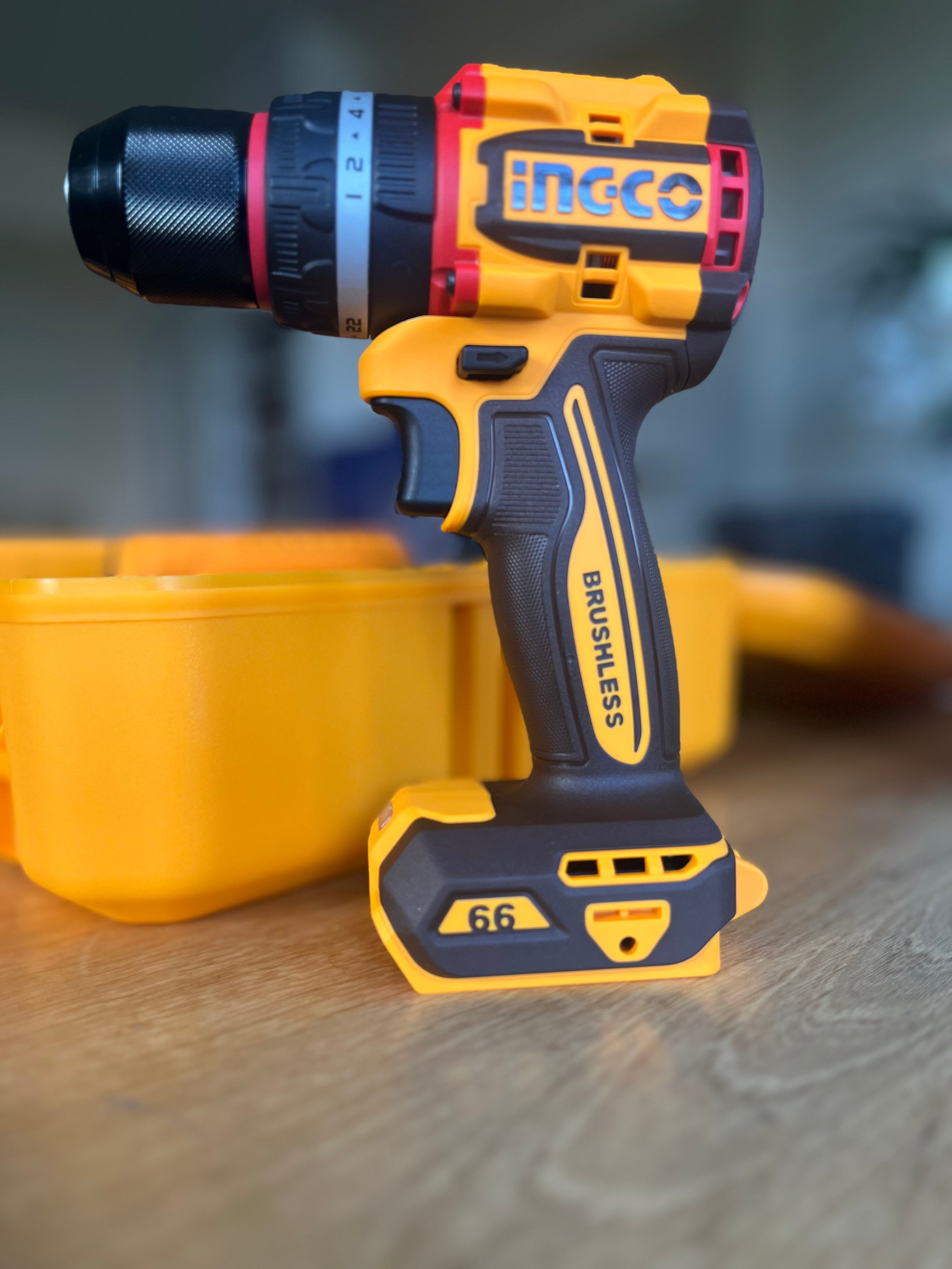 INGCO Compact Brushless Cordless Impact Drill 66Nm (Body Only)