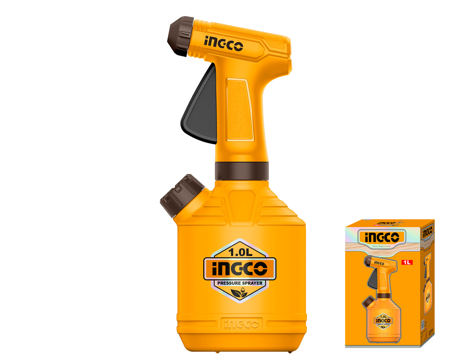 INGCO 1L Pump sprayer with Level Indicator and Second Opening