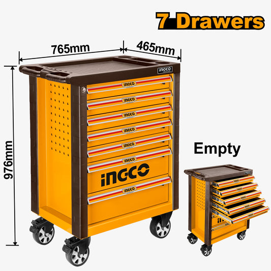 INGCO Roller cabinet 7 Drawers on Caster Wheels