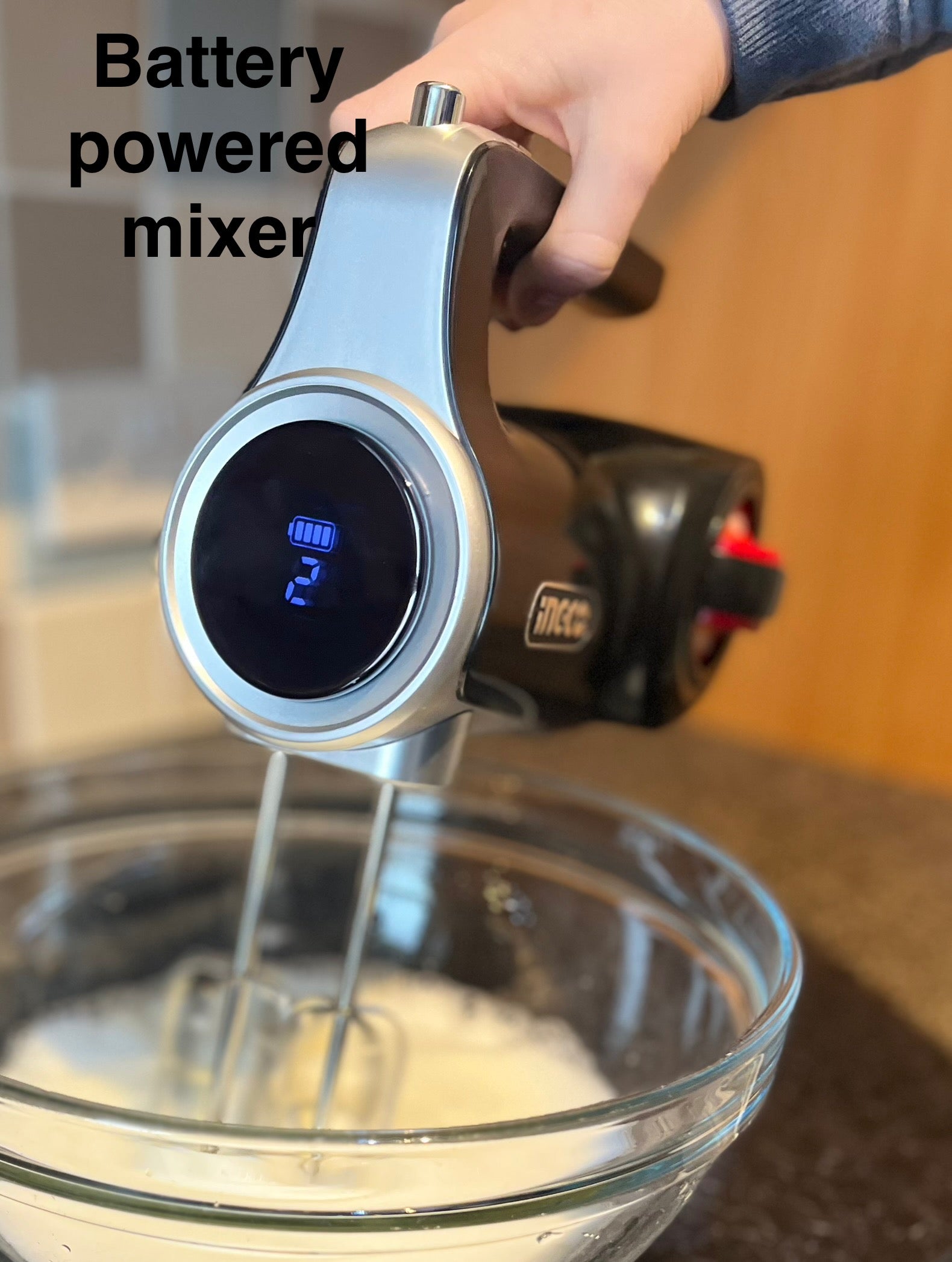INGCO Kitchen Hand Mixer 125w - Cordless 16V Battery
