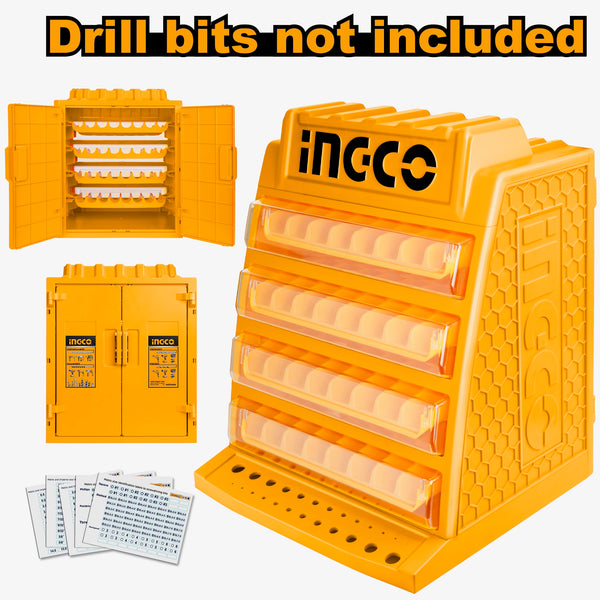 INGCO Drill Bits Display Box 260-Piece 4-Tier | Diameter Gauge | AKD2688