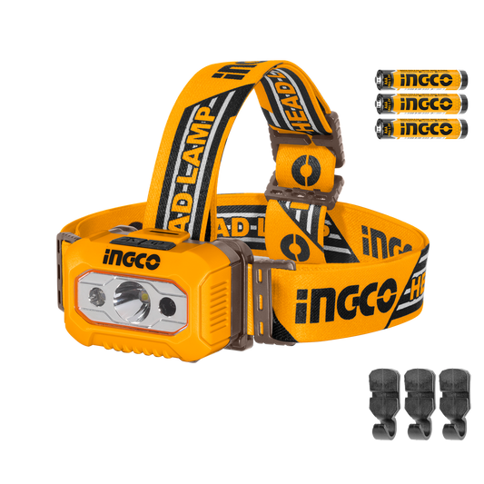 INGCO Headlamp 200 Lumens with Motion Sensor