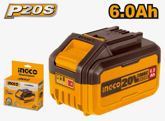INGCO 6.0Ah Lithium Ion Battery with Power Indicator